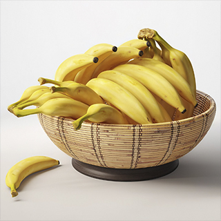 现代水果香蕉c4d模型下载